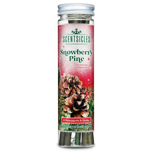 Vivendi Scentsicle Scented Tree Hanger, 6 Sticks - Snowberry Pine